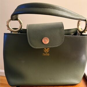 Green Leather Handbag